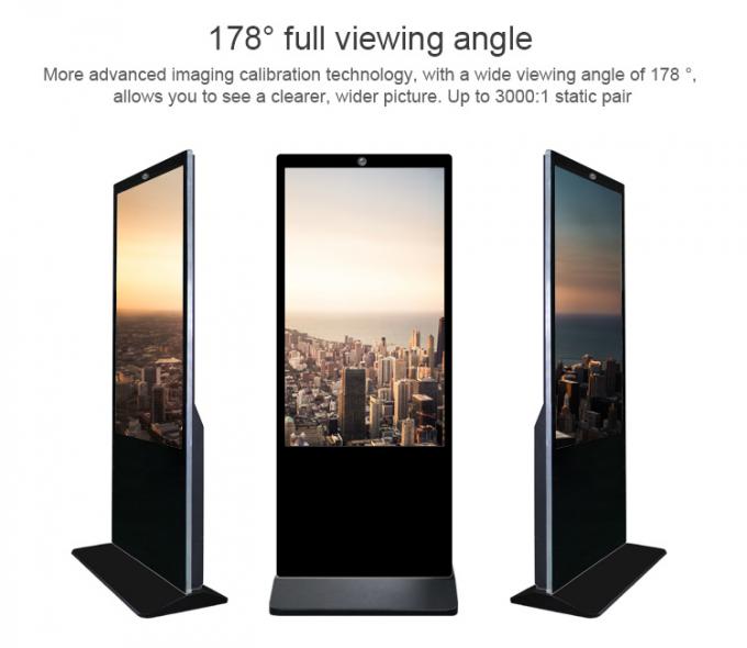 Intelligente kapazitive Kamera Touch Screen Kiosk Wifi-digitaler Beschilderung errichtet in 65" große Größe mit 4G Google Play