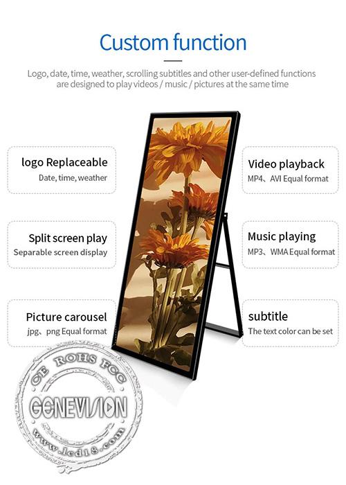 65 Plakat der digitalen Beschilderung des Zoll-3840x2160P Android WiFi