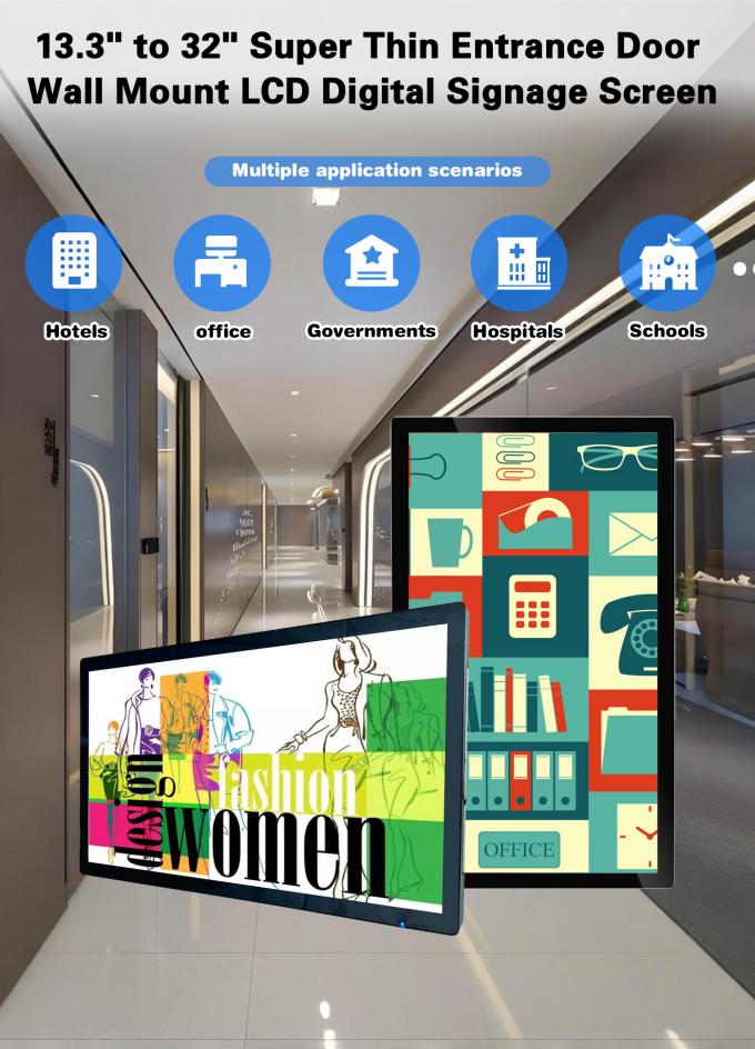 Wandmontierter Aufzug Android 21.5 " 32 " 18.5 " Smart Video Player in Fernbedienungssoftware 1