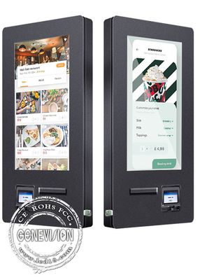 Wand-Berg-Selbstservice-Kiosk-im Freien kontaktlose Zahlung mit QR-Scanner-Drucker