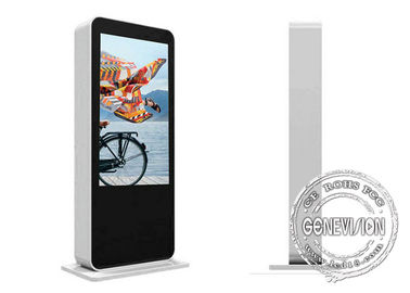 Werbungs-Spieler-digitale Beschilderung Floorstanding wasserdichte 3G Wifi Lcd im Freien