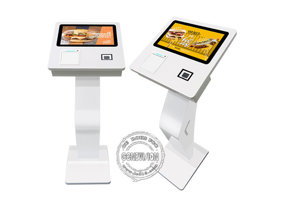 15,6“ Bildschirm mit Berührungseingabe-Selbstservice-Kiosk mit Drucker-2D Scanner