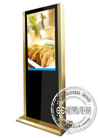wechselwirkende Kiosk-digitale Beschilderung der Helligkeits-600cd/m2 in der goldenen Farbe