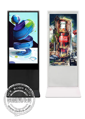 55 Zoll-Touch Screen Kiosk-Boden, der Werbungs-Spieler Lcd Android steht