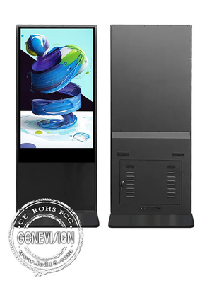 55 Zoll-Touch Screen Kiosk-Boden, der Werbungs-Spieler Lcd Android steht