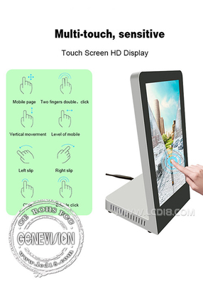 15.6 Zoll L-Form Tisch Werbung Touchscreen oder kein Touchscreen für Zähler