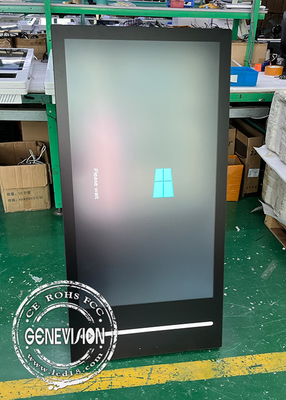 43&quot; AG Glas Digital Outdoor Display Totem Bildschirm Batteriebetriebene Windows System LCD Digitale Beschilderung Kiosk