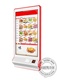 automatischer Einrichtungsselbstservice-Touch Screen Zahlungs-Kiosk der maschinen-32inch für Schnellrestaurant mit Kartenleser