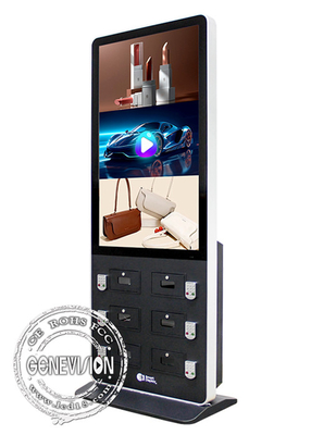 49&quot; Android Touchscreen Kiosk mit sechs Smartphone-Laderschränken