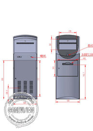 PVC-Karten-Drucker 19 Zoll-Touch Screen Computer-Kiosk-Totem mit Nfc und Wifi