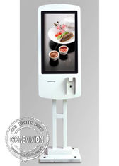 Boden-Stellungs-Touch Screen Kiosk-Auftrags-Maschine, schneller Lebensmittelgeschäft-Teller-Auftrags-Selbstservice-Kiosk