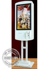 Boden-Stellungs-Touch Screen Kiosk-Auftrags-Maschine, schneller Lebensmittelgeschäft-Teller-Auftrags-Selbstservice-Kiosk