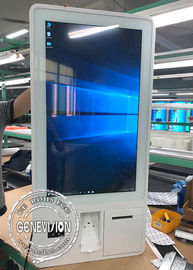 32 des Zoll-PCAP Einrichtungsmaschinen-Kiosk Touch Screen Selbstzahlungs-des Kiosk-Windows10 mit Thermal-Drucker