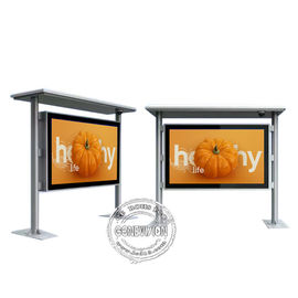 85 LCD-Kiosk hohe Helligkeit der digitalen Beschilderung 2000cd des Zoll-Busbahnhof-IP65 im Freien