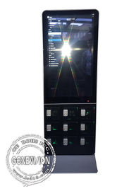 Stehender LCD-Touch Screen Kiosk 43 Zoll mit Handy-Ladestation