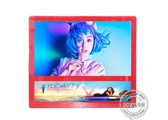 Rote Farbwand-Berg LCD-Anzeigen-Leuchtkasten 27 Zoll für Aufzugs-Werbung