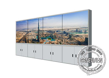zeigen wand-Enge-Einfassungs-verstärkender Schirm LCD 55inch 4K UHD Videokabinett Stand des Bodens 2*4 an