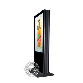 Boden-Stand der 55 Zoll-Kiosk-digitalen Beschilderung Doppelseiteninnen-LCD-Werbungs-Schirm
