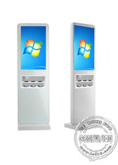 Drahtlose Ladestation 32&quot; stehender digitaler Beschilderung PC Digitalfloor WIFI-Touch Screen Kiosk