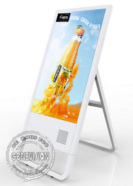 Tragbarer Netz LCD-Werbungs-Spieler-Kiosk 32 Zoll mit starker triangulierter Basis