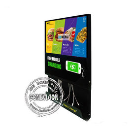 Nissen-Wand-Berg LCD-Anzeigen-Handy-Ladestations-Werbungs-Spieler der Helligkeits-450