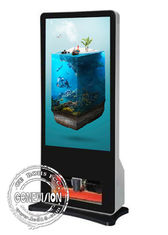 Dünner dünner System-Metallkasten-wechselwirkender Schirm drei Wifi Android Touch Screen digitaler Beschilderung
