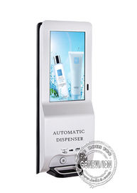 21,5 Anschlagtafel Zoll-Touch Screen Kiosk LCD Digital mit Gel 1000ML automatischer Handdesinfizierer-Zufuhr LCD-Anzeige