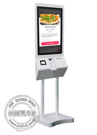 Super dünner 27 Zoll-Restaurant-Selbstservice-Kiosk-kapazitiver Touch Screen mit System Androids 7,1