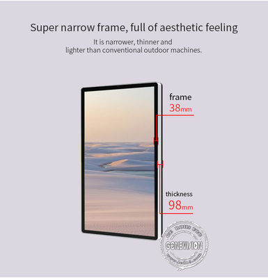 digitale Beschilderung 3500nits TFT LCD im Freien zeigt für Werbung an
