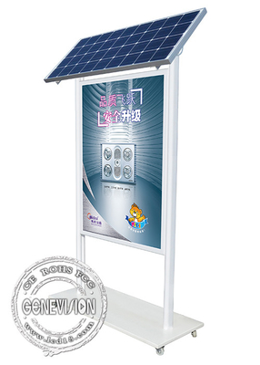 Doppelter Seiten-LED-Leuchtkasten-Außenwerbungs-Anzeigen-Kiosk mit Batterie