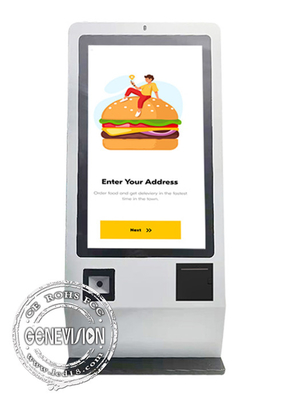 Selbstservice Android oder PC Zahlungs-Kiosk-Maschine mit 80mm Thermal-Drucker