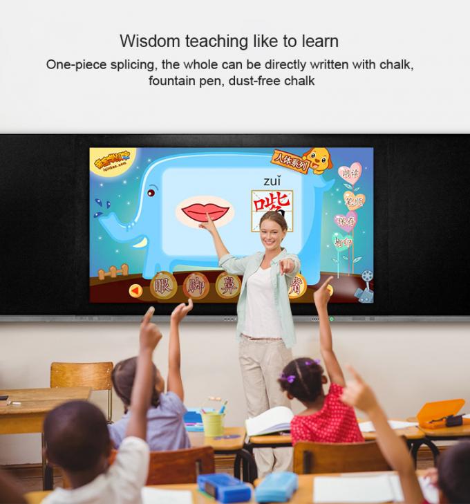 86" Klassenzimmer-Mikrofon eingebauter LCD-Touch Screen Whiteboard