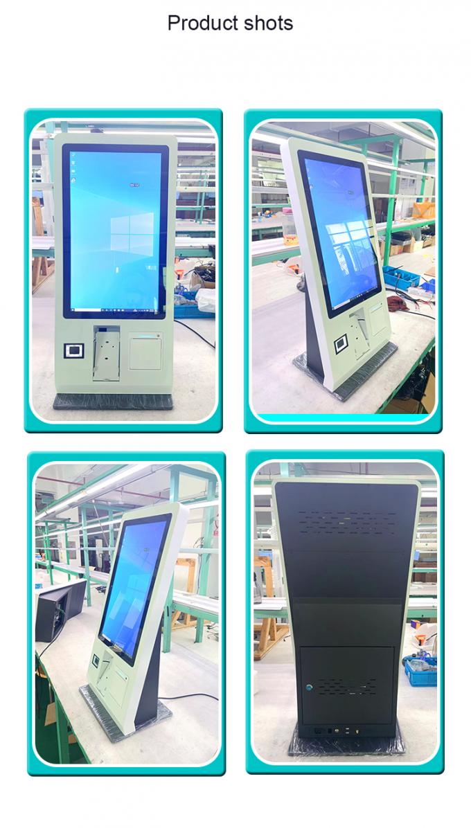 24" Restaurant Countertop-Touch Screen Selbstservice-Kiosk mit Position