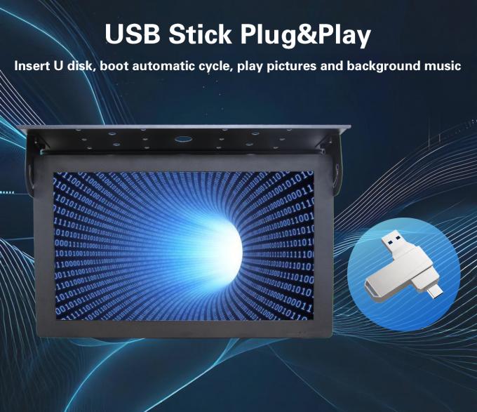 21,5 Zoll Deckenmontage Android 7.1 Kostenloser Cloud-Server LCD Bus Digital Signage Display 1G+32G Wifi Aufzug Wegfindung Bildung 1
