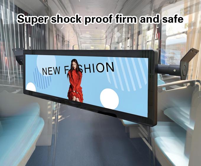 29 Zoll Stretched Bar Deckenmontage Bus Wifi Digital Signage Android Wireless Networking Digital Lcd Monitor mit 4G Option 1
