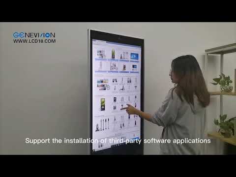 Intelligente kapazitive Kamera Touch Screen Kiosk Wifi-digitaler Beschilderung errichtet in 65