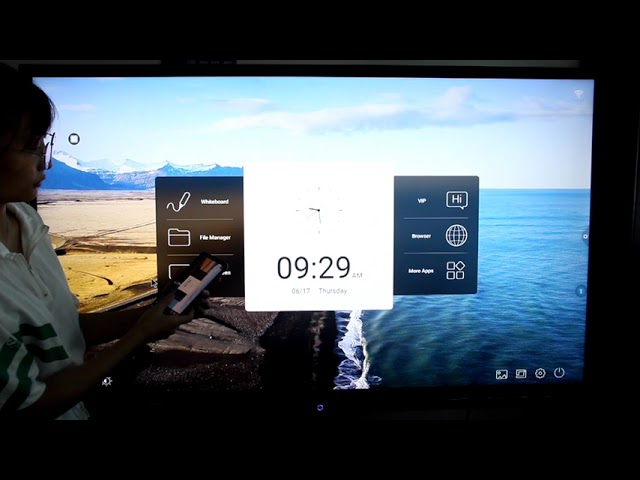 4K 75 Zoll 20 Touch Screen LED Punkte Flachbildschirm-wechselwirkendes Whiteboard für Konferenz Meetting