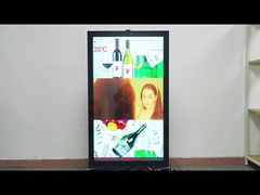 55-Zoll-Super-Dünne Aluminium Rückseite Heizverteilung IP65 Wasserdicht Lüfterlos Außenwand Mount L