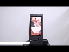 OCR Pass Reader 24 Zoll Desktop Hotel Check-in Selbstbedienung Kiosk mit Kamera Mikrofon