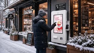 24 Zoll wasserdichter Outdoor-Touchscreen-Kiosk