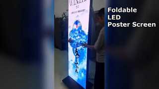 Faltbarer LED-Posterbildschirm P1.25 P1.53