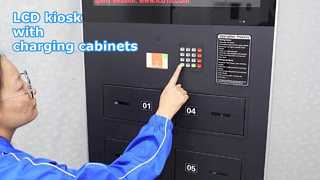 43-Zoll-Smart Signage lädt Telefone auf