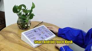 10,1-Zoll-ABS-Shell-Desktop-Service-Feedback Android PCAP-Touchscreen-Kiosk