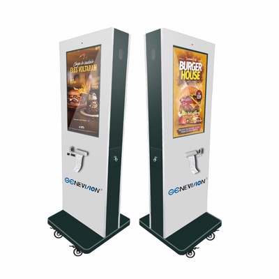 32 Zoll-Boden-Stand-Selbstauftrags-Kiosk im Freien mit NFC-QR Code-Scanner