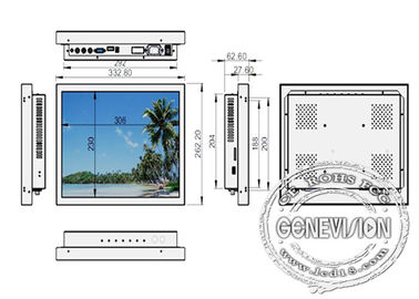 Monitor Tft Usb Cctv Lcd, Desktop-/Wand-Berg Lcd-Anzeigen-breiter Betrachtungs-Winkel