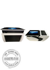 Justierbare Winkel LCD-Werbungsanzeige, Büroteetabellen-Schreibtischkiosk