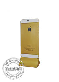 Goldene 43 Zoll Iphone-Art-Touch Screen Kiosk-Totem Networkd-Anzeigen-Leitungssoftware