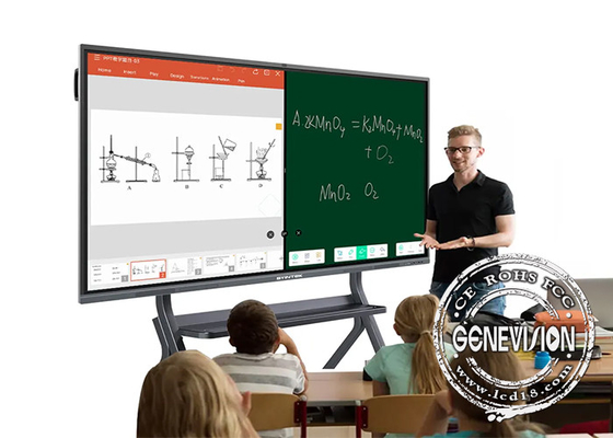 55-Zoll-LCD-Anzeigefeld Intelligentes interaktives Whiteboard Smart Class Handschrift-Digitaltafel Hinweis