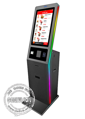 27-Zoll-Selbstbedienungs-Zahlungs-Kiosk-Bargeld-Münzen-Ladegerät-Zufuhr-Windows-kapazitiver Touch Screen