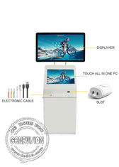Informations-Kiosk PCAP-Landschaft-LCD-Touch Screen digitaler Beschilderung, Stecker-Sockel-Noten-Computer-Totem